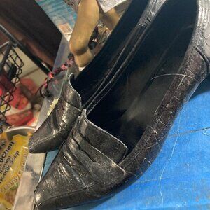 SIZE 8M WOMEN'S  WAIVE SQUARE KITTEN HEEL PUMPS